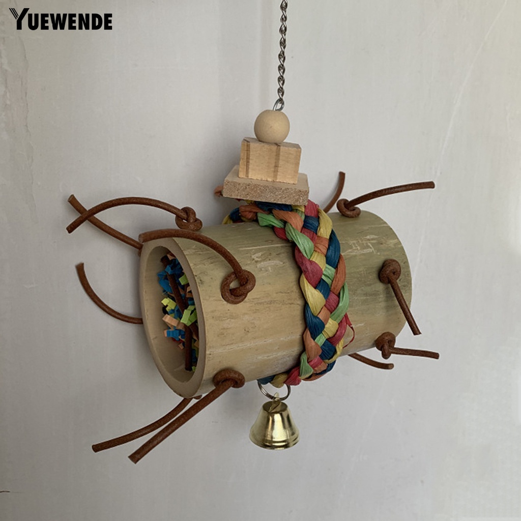 Đồ Chơi Kính Vạn Hoa Bằng Tre Chống Trầy Xước Vui Nhộn Cho Vẹt