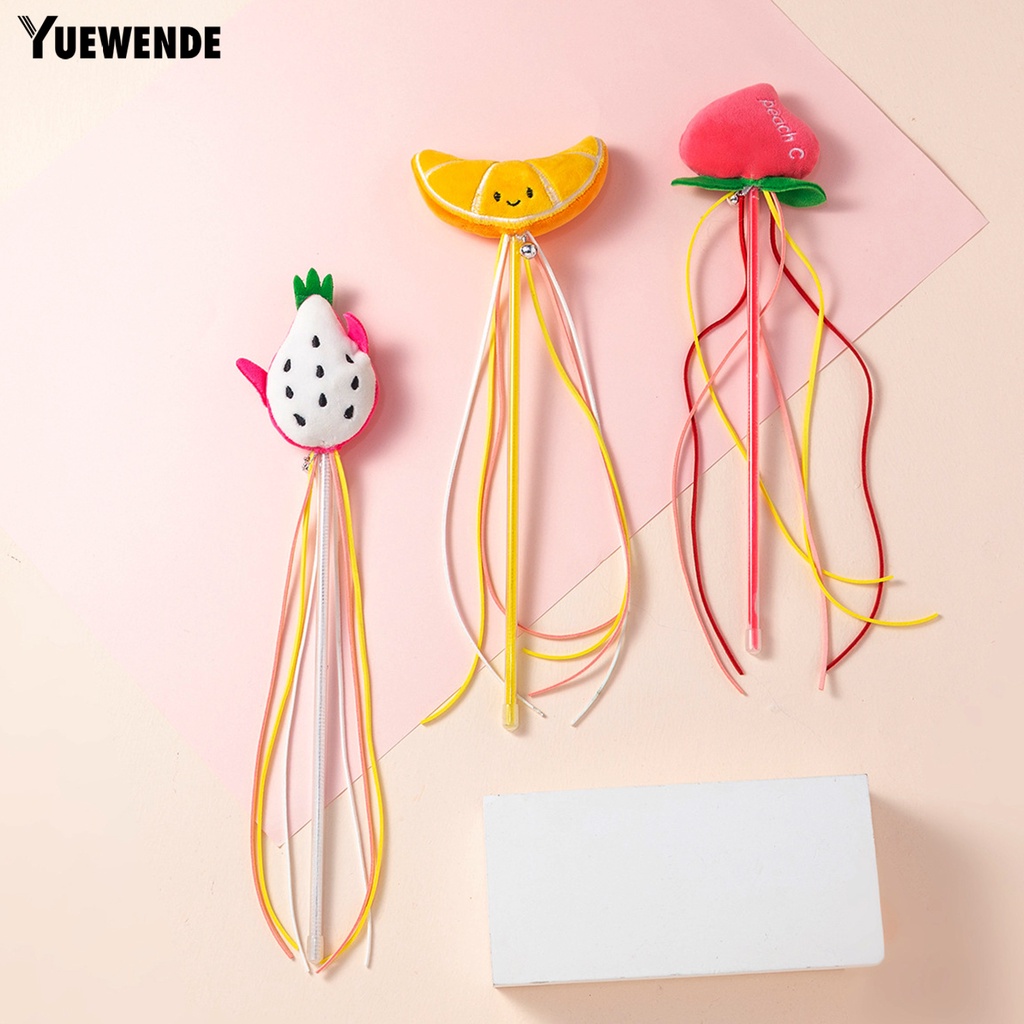 Yq.e Đồ Chơi Gậy Tương Tác Bằng Nhựa Hình Trái Cây Hoạt Hình Xinh Xắn Cho Mèo Cưng