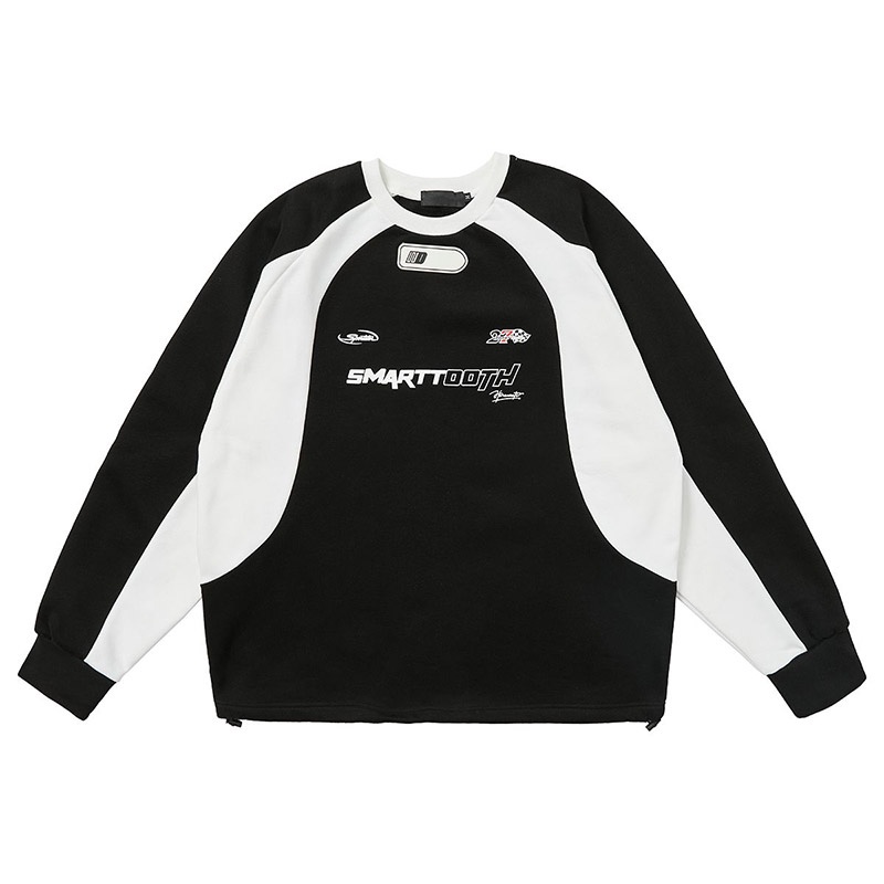 Yazhiniao Áo sweater Tay Dài Cổ Tròn In Hình Phong Cách Hàn Quốc Thời Trang Thường Ngày Cho Nam Sinh