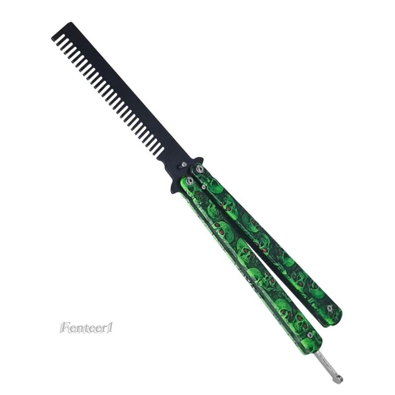 [Fenteer1] Lược Gấp Bằng Thép Không Gỉ Tập Luyện Bướm