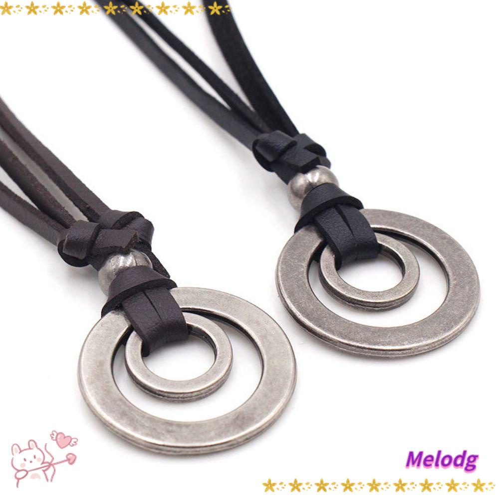 Bộ 2 Vòng cổ Da Màu Đen / Cà Phê Phong Cách Vintage Thời Trang