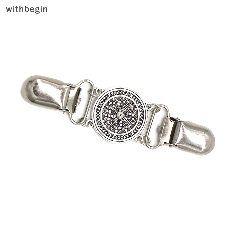 Kẹp Cài Khăn Choàng / Áo Khoác Cardigan Hình Hoa Đính Đá Phong Cách Cổ Điển Thời Trang Cho Nữ