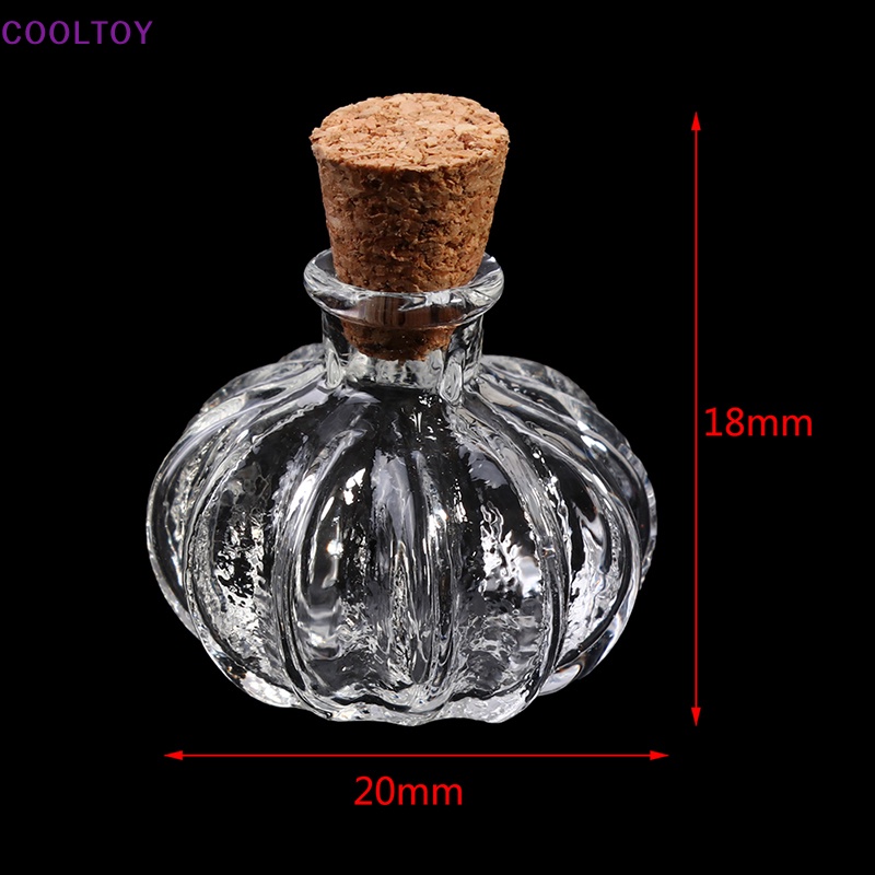 Cooltoy Lọ Thủy Tinh Mini Có Nút Bần Trang Trí Nhà Búp Bê