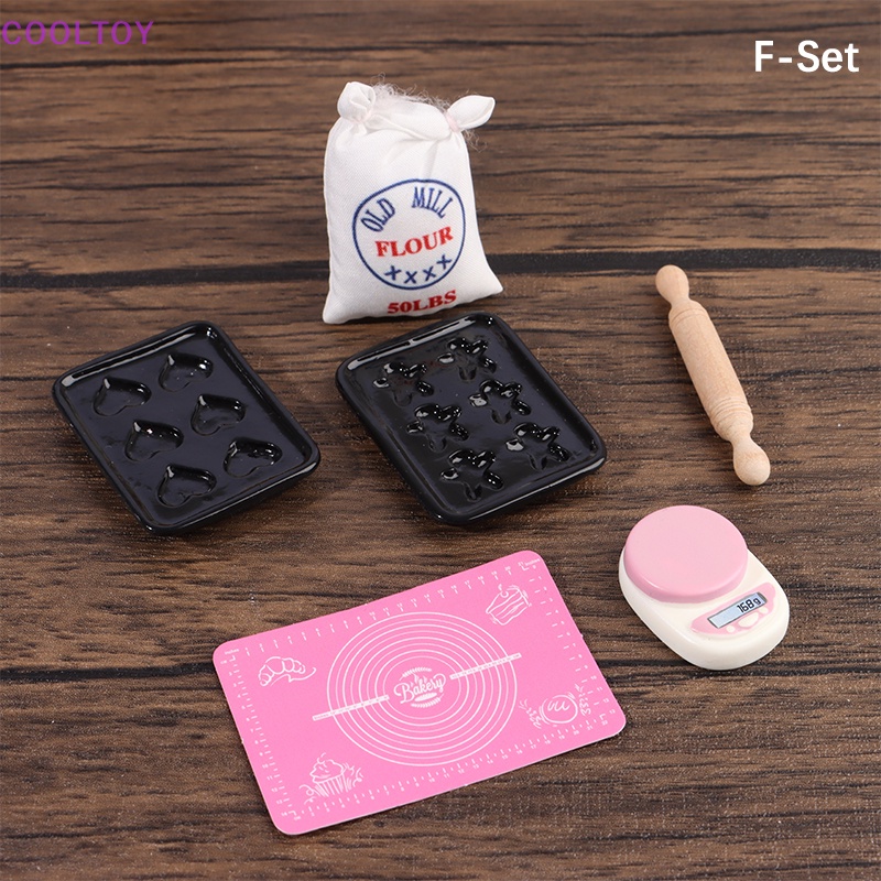 1 Set Dụng Cụ Làm Bánh 1: 12 Dành Cho Nhà Búp Bê