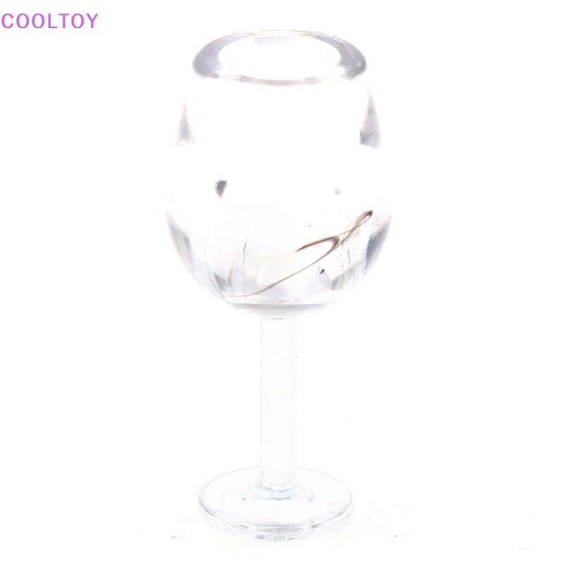 Set 10 Cốc Mini Trong Suốt Bằng Nhựa Resin Tỉ Lệ 1 / 12 Trang Trí Nhà Búp Bê