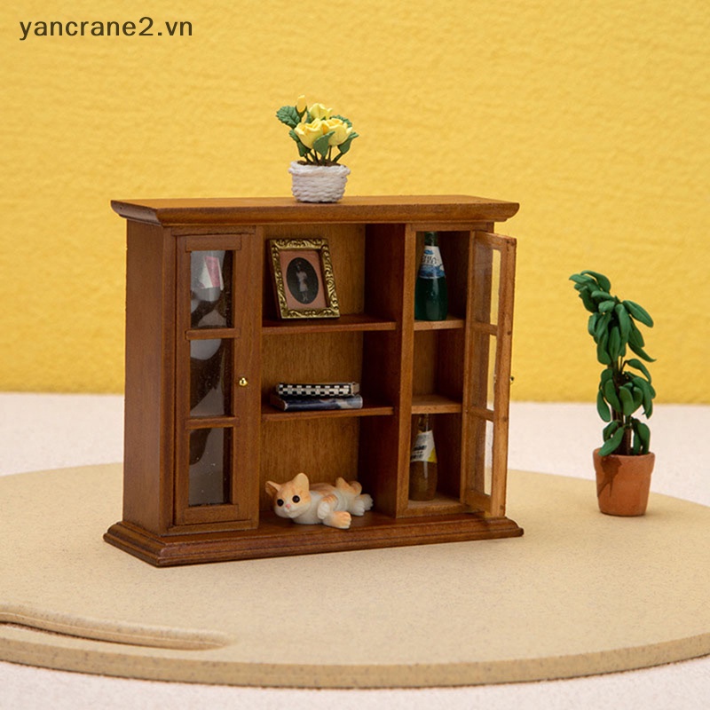 Tủ Đựng Đồ Gắn Tường Trang Trí Nhà Búp Bê 1: 12 1: 12