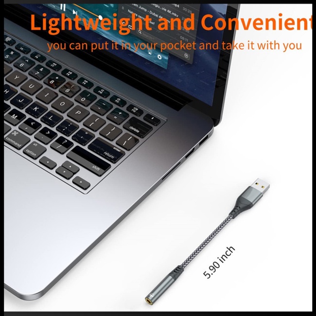 Cáp Chuyển Đổi Âm Thanh Usb C Sang 3.5mm 2 Trong 1 Chuyên Dụng