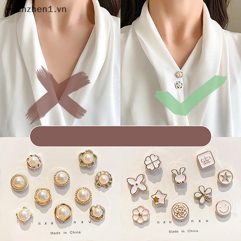 Zheng Ghim Cài Cổ Áo Cỡ Nhỏ Chống Ánh Sáng Dùng Trang Trí