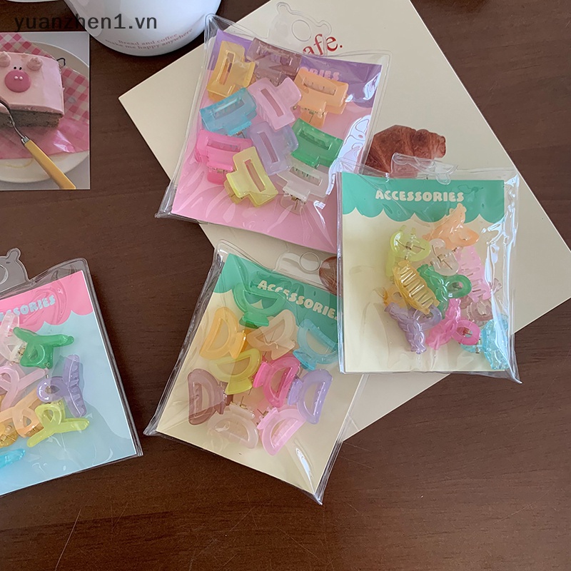 Set 10 Kẹp Tóc Mini Màu Sắc Ngọt Ngào Cho Nữ