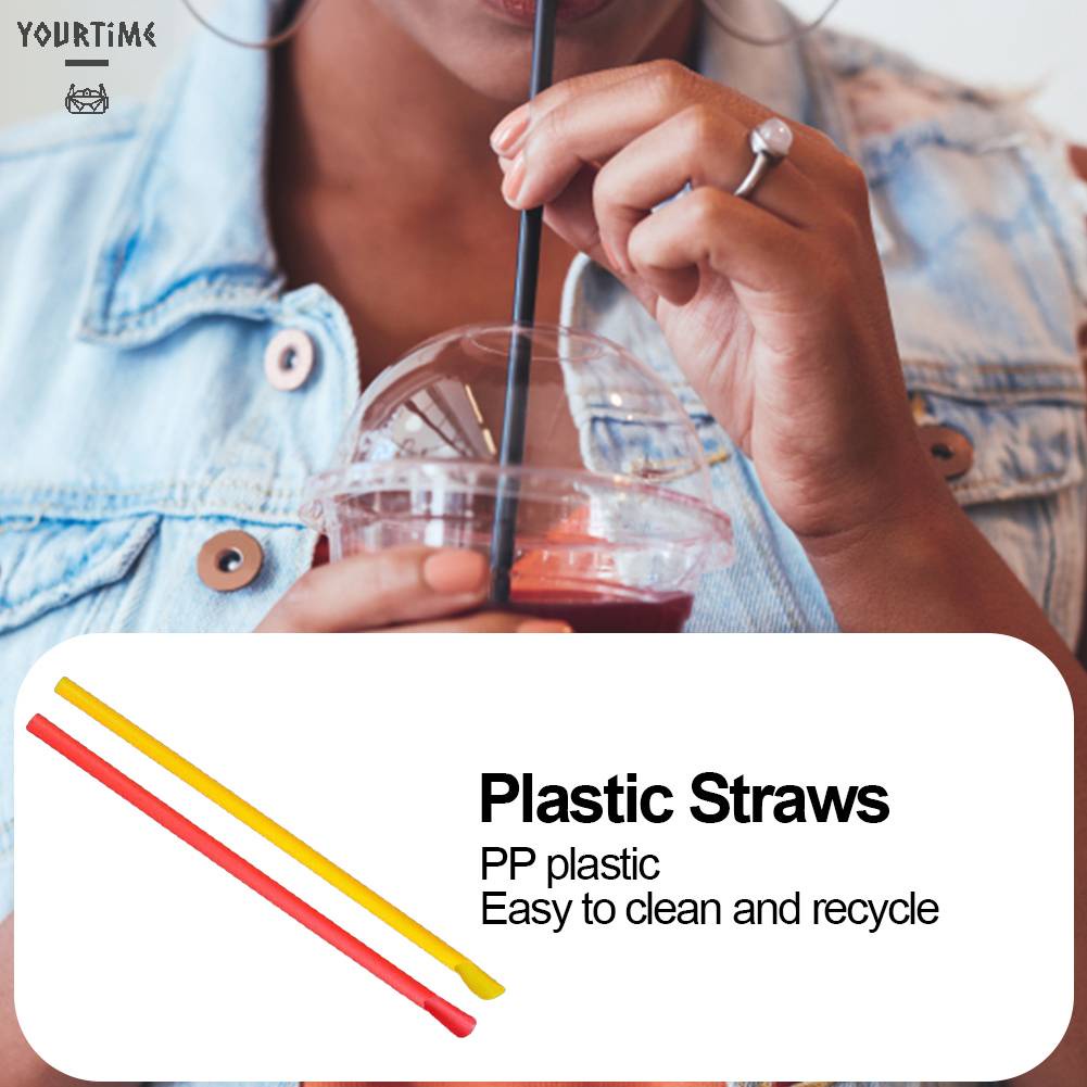 Set 100 Ống Hút Thẳng Bằng Thép Không Gỉ Dùng Cho Các Bữa Tiệc