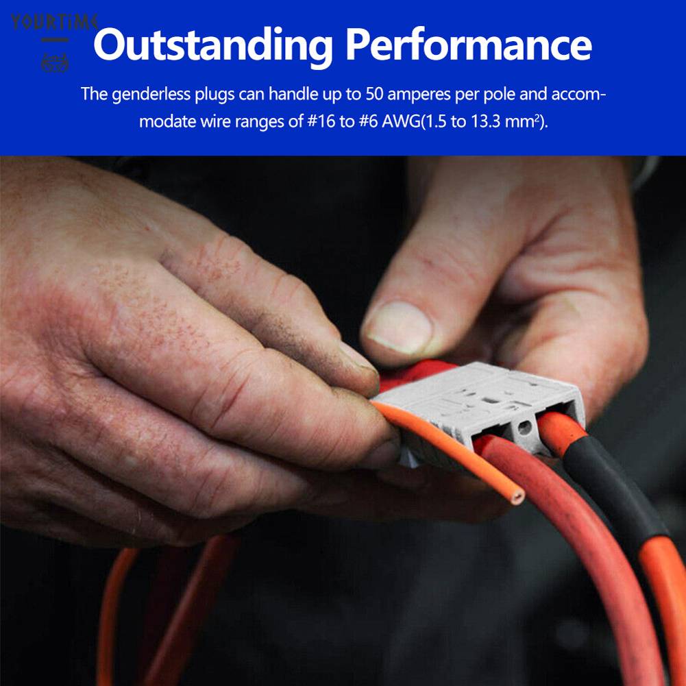 Vỏ Bọc Phích Cắm Anderson 50 AMP Chống Thấm Nước Cho Xe Hơi RV Caravan