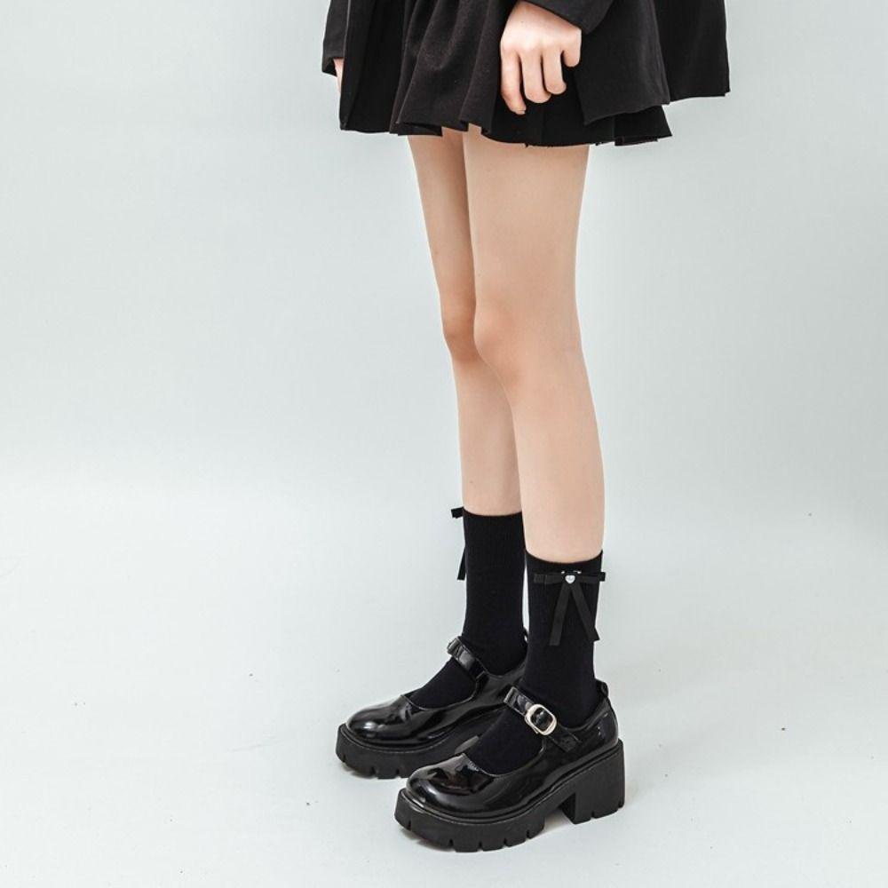 Vớ Cotton Mỏng Thoáng Khí Y2K Phong Cách Lolita Cho Nữ