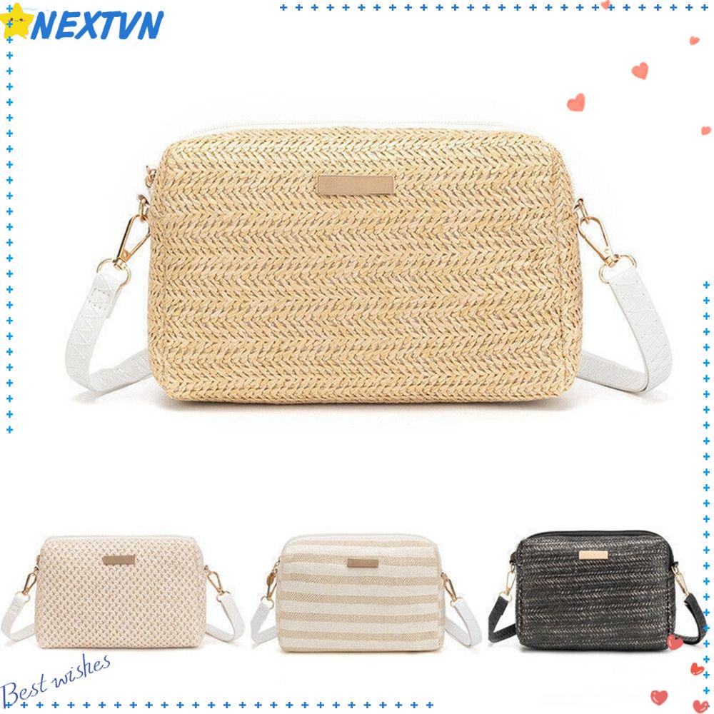 Túi Xách Rơm Dệt Thời Trang Mùa Hè Cho Nữ