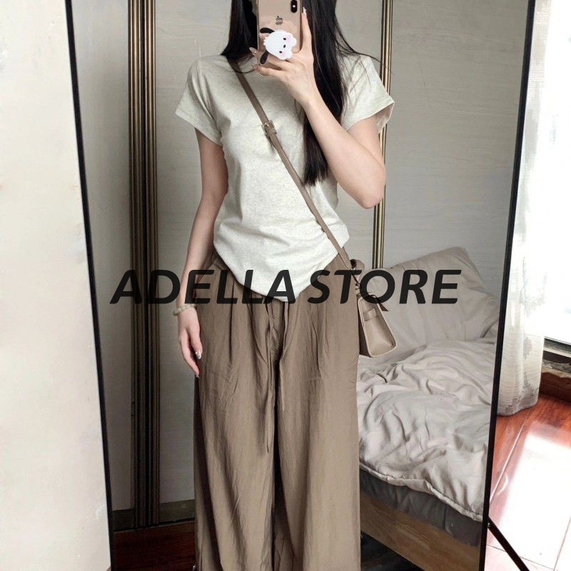 Áo thun croptop KEYADAI A29J1GU tay ngắn phong cách Hàn Quốc