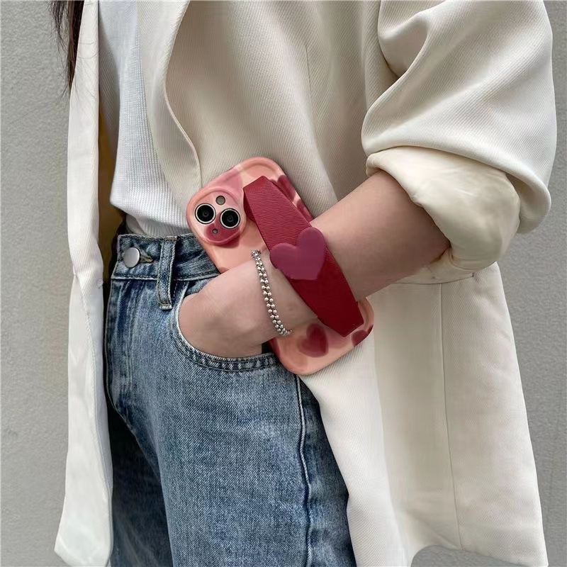 Ốp Điện Thoại Họa Tiết Trái Tim Cho iPhone14 14promax 14pro 14plus 13 13promax 13pro 12 12promax 12pro 11 x / xs xr 7plus