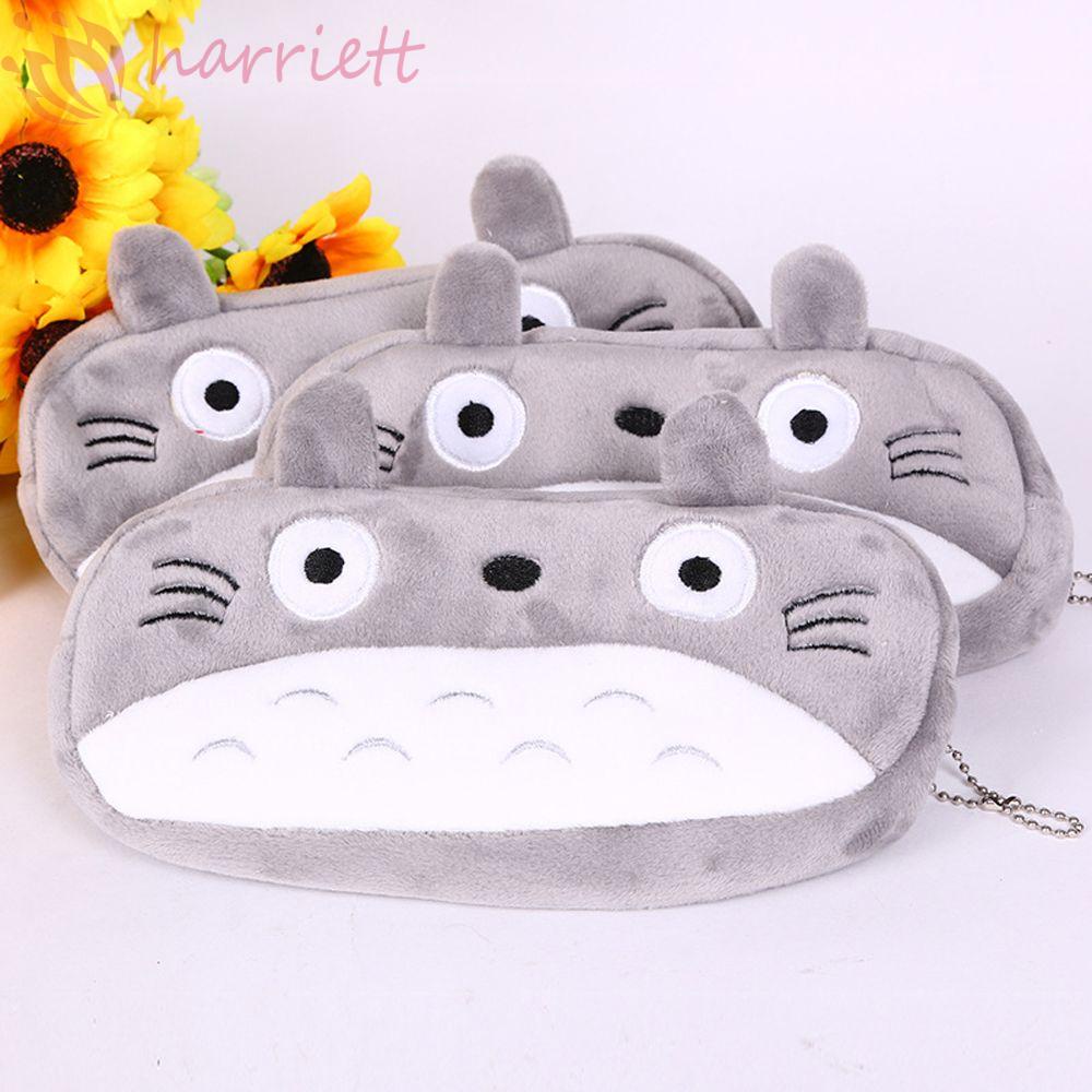 Túi Đựng Bút / Mỹ Phẩm Họa Tiết Hoạt Hình Totoro Dễ Thương Sức Chứa Lớn Tiện Dụng Mang Theo Du Lịch