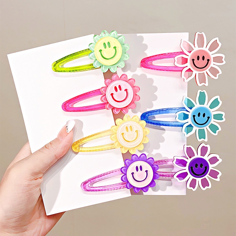 Kẹp TóC HìNh Hoa HướNg Dương CườI Dễ Thương Cho Bé GáI