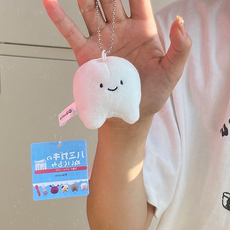 Móc Khóa Hình Bàn Chải Và Kem Đánh Răng Nhồi Bông Mềm Mại Sáng Tạo