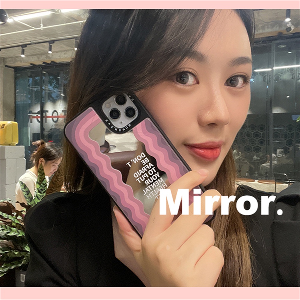 Ốp Điện Thoại TPU Mềm Tráng Gương Màu Hồng Đơn Giản Chống Bụi Cho IPhone 14 Pro Max 11 12 Pro Max X XS 7Plus