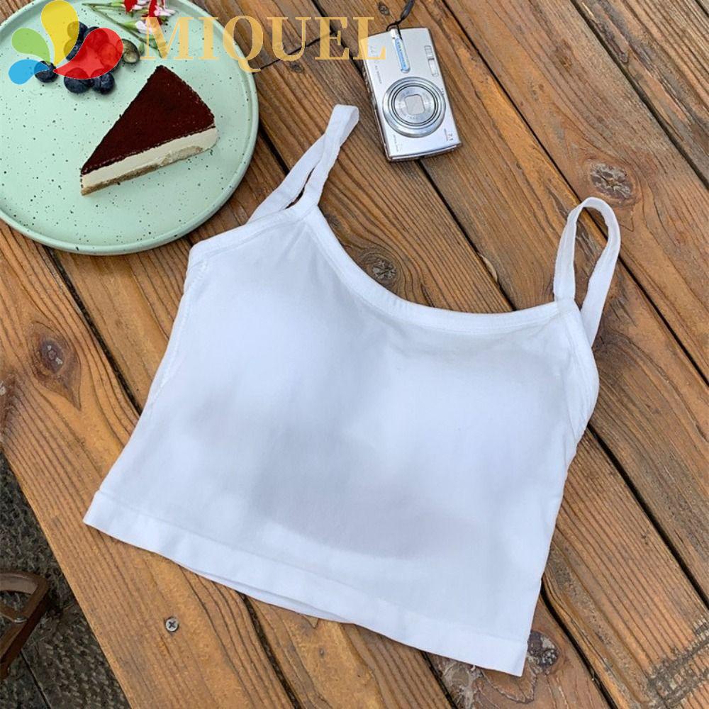 Áo Croptop Đan Len Không Tay Hở Lưng Có Miếng Đệm Ngực Thời Trang Cho Nữ