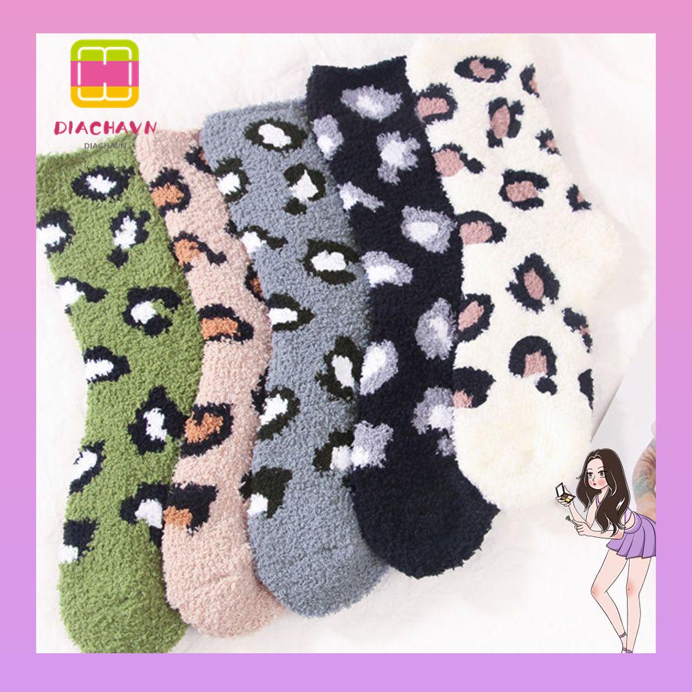 Vớ Đế Dày Chống Trượt Thời Trang Mùa Đông Cho Nữ