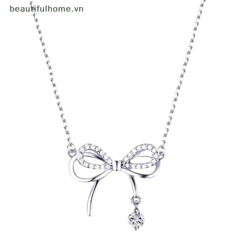 Vòng Cổ Mặt Hình Nơ Thanh Lịch Thời Trang Hàn Quốc Cho Nữ
