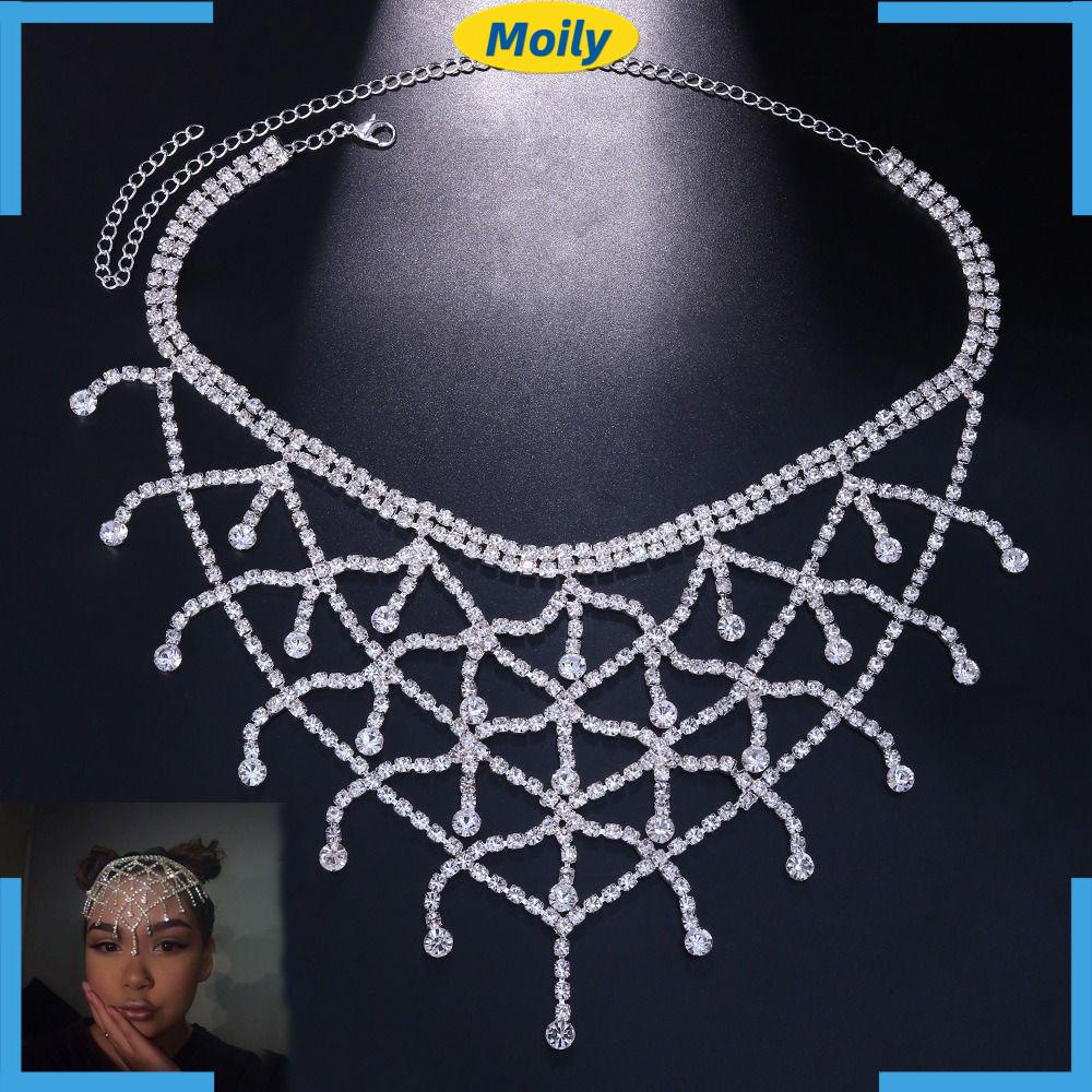 Băng Đô Cài Tóc Dạng Chuỗi Thời Trang|Trâm Cài Tóc Cô Dâu Màu Sắc Sang Trọng