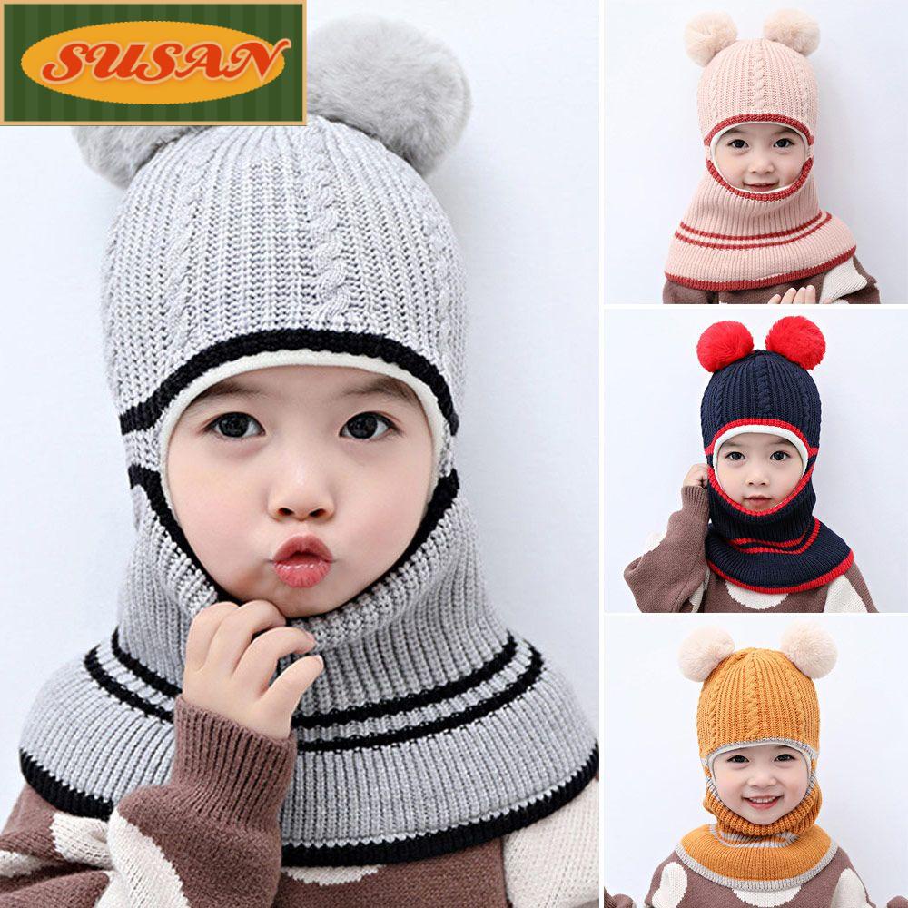 Mũ beanie Trùm Đầu Chống Gió Dễ Thương Cho Bé