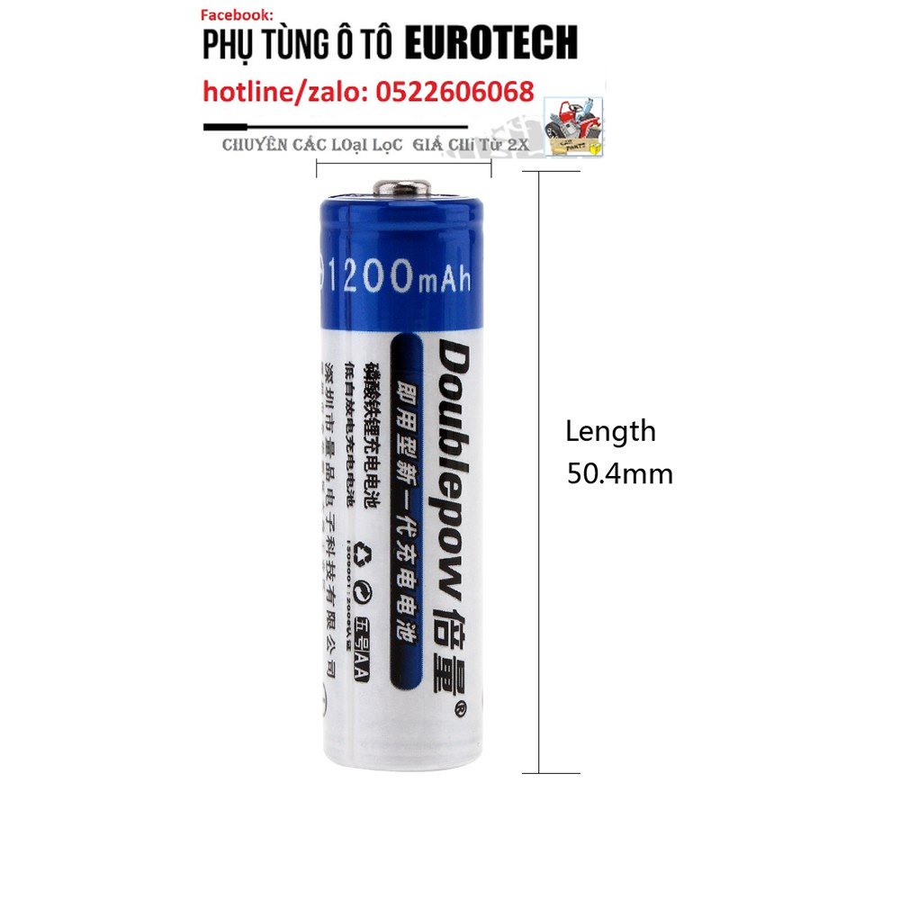 Pin Sạc AA 1200mAh Doublepow