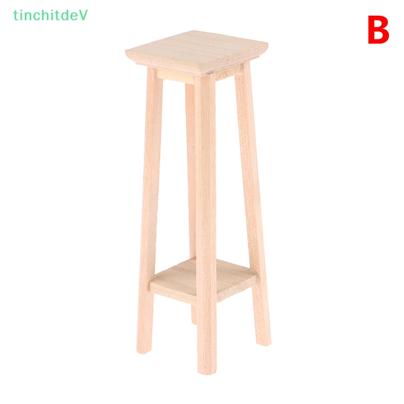 [TinchitdeV] Ghế Đẩu Cao Trưng Bày Trang Trí Nhà Búp Bê Thu Nhỏ 1: 12