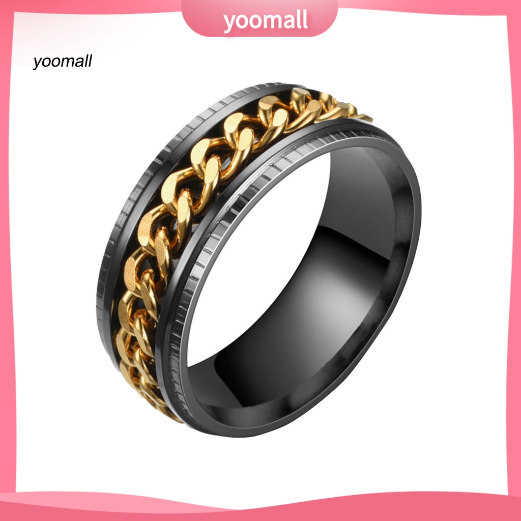 Nhẫn Dát Đánh Bóng Cao Đơn Giản Thời Trang Dự Tiệc Cho Nam