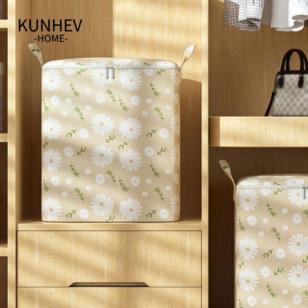 KUNHEV Giỏ Đựng Chăn Mền Có Tay Cầm Có Thể Gấp Gọn Tiện Dụng