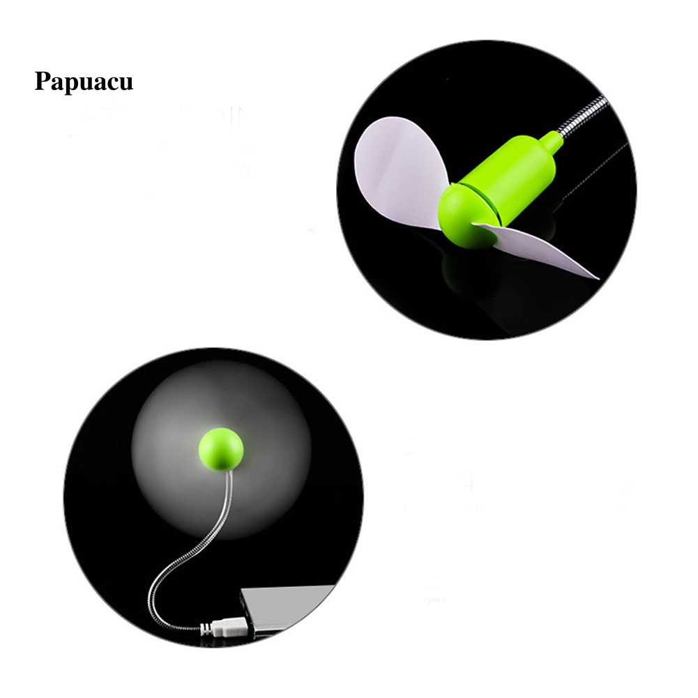 Quạt USB Mini Cổ Ngỗng Linh Hoạt Di Động Cho PC Laptop