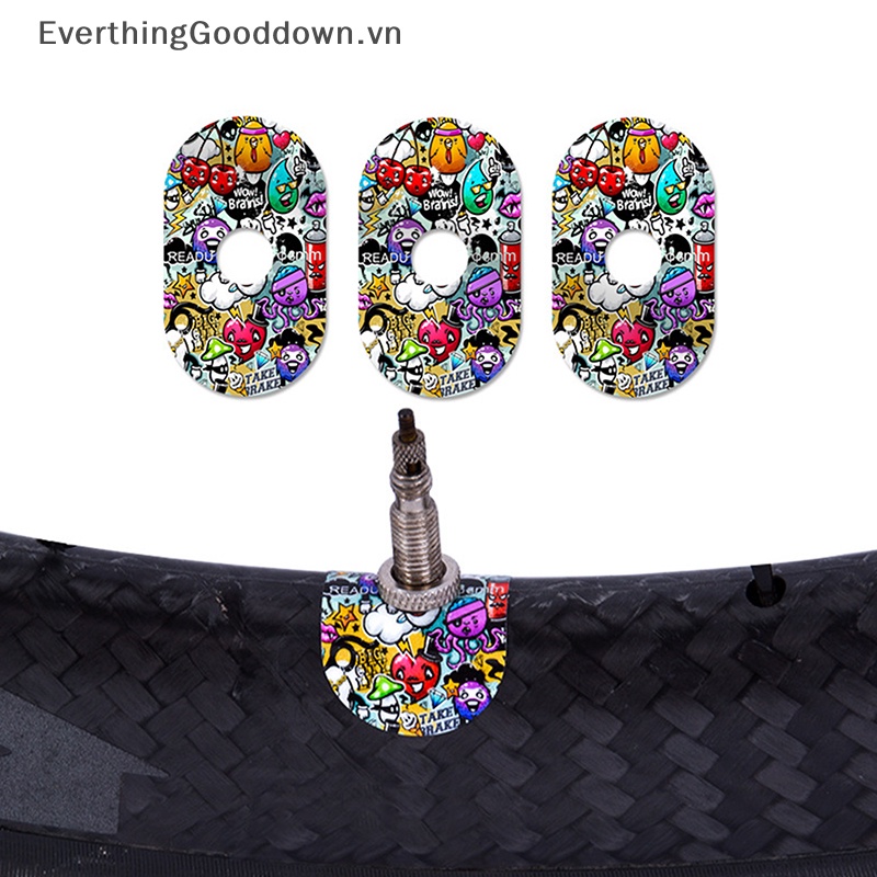 Everthinggooddown 1 Bộ Nhãn Dán Bảo Vệ Van Khí Dành Cho Xe Đạp Leo Núi
