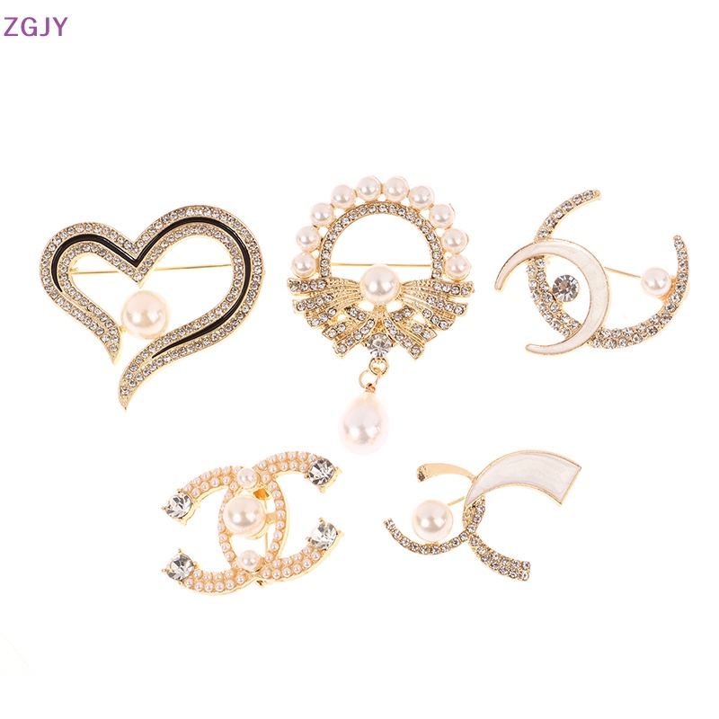 Ghim Cài Áo Hình Trái Tim Đính Đá Lụa Thời Trang Mới