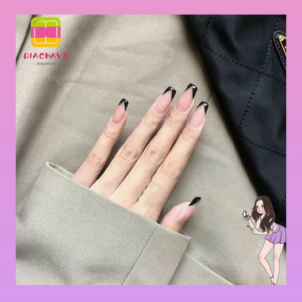 DIACHAVN Hộp 24 Móng Tay Giả Ballerina Che Phủ Toàn Diện Cho Nữ