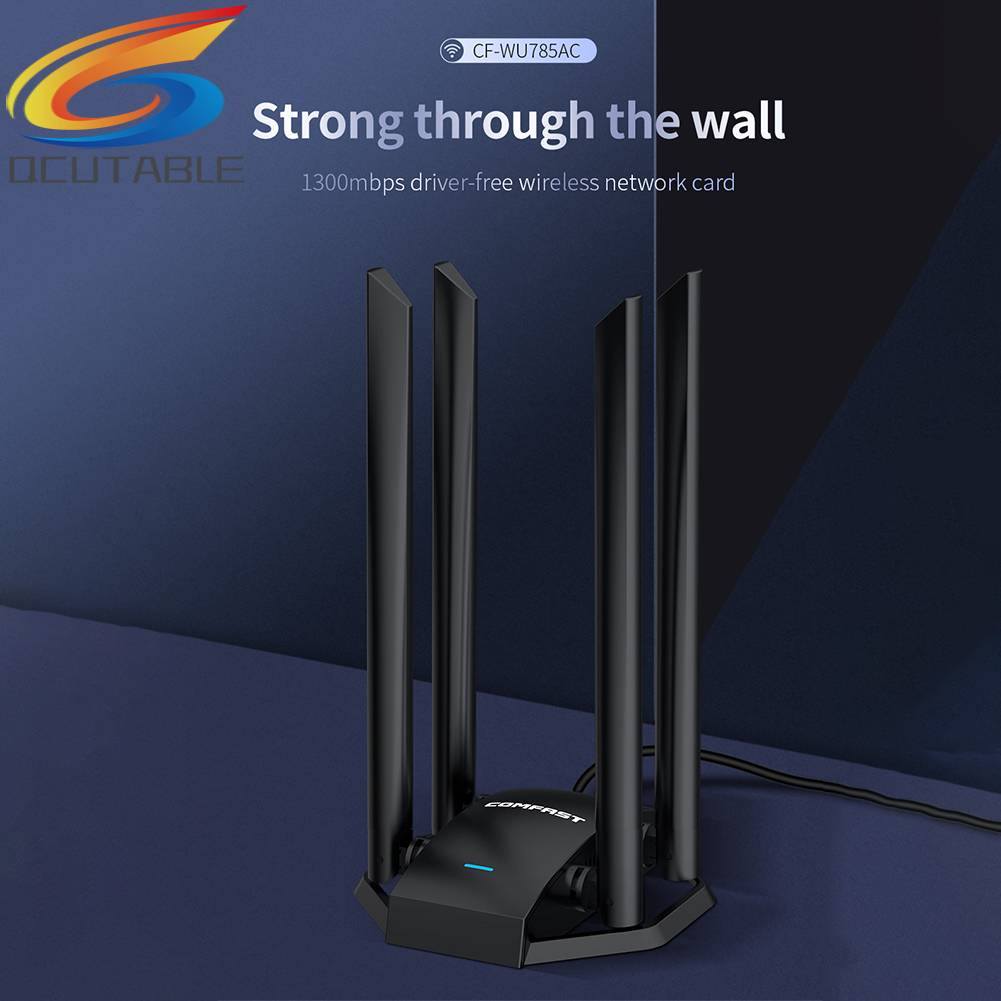 Bộ ChuyểN ĐổI WiFi COMFAST CF-WU785AC 1300M, USB 3.0 4 Ăng-Ten