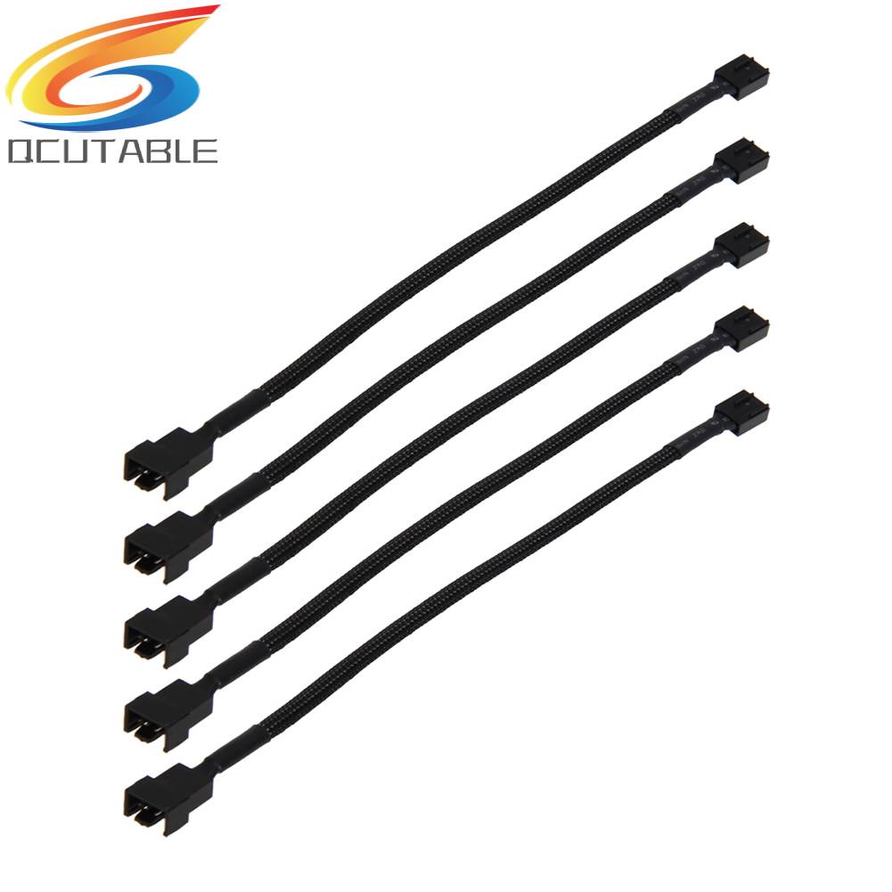 Set 5 Cáp Nối Dài Quạt Tản Nhiệt 4 Pin PWM 12in Cho Máy Tính