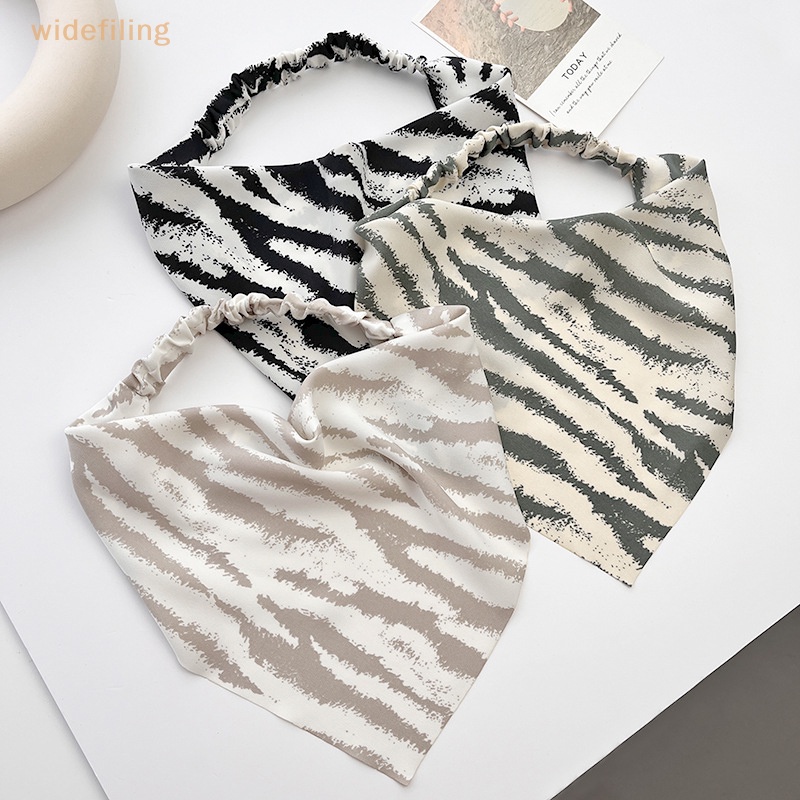 Băng Đô Bandana Co Giãn Họa Tiết Kẻ Sọc Thời Trang Cho Nữ