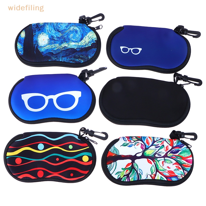 1 Hộp Đựng Mắt Kính Cầm Tay Bằng Cao Su Tổng Hợp Mềm Siêu Nhẹ Có Khóa Kéo