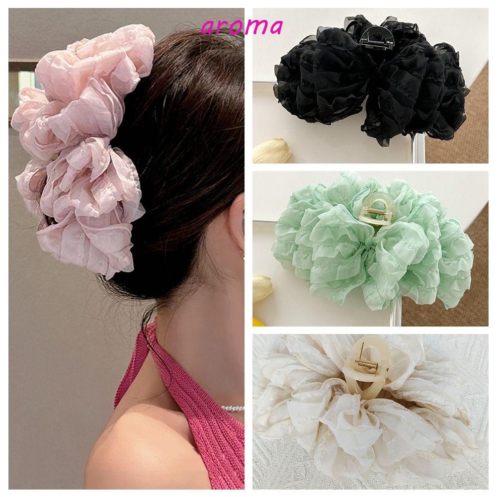 Kẹp Tóc Kiểu Nơ Nhiều Lớp Bằng Acrylic Cho Nữ