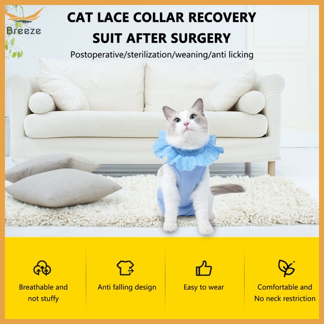 Bộ Áo Liền Quần Mềm Mại Thoáng Khí Chống Nhăn Có Khóa Điều Chỉnh Được Cho Mèo Cưng