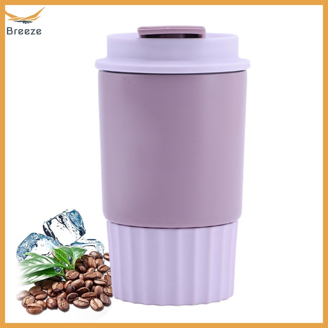 Cốc Cà Phê Cách Nhiệt Bằng Thép Không Gỉ 304 360ml Chống Bỏng Có Thể Tái Sử Dụng