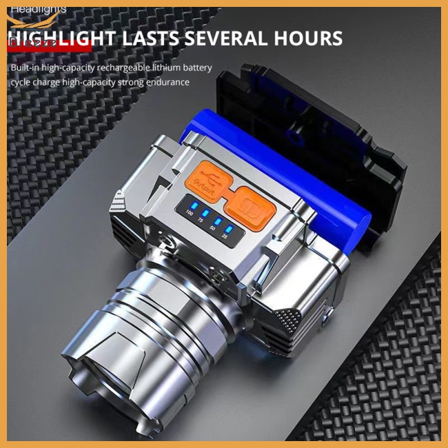 Đèn Pin Đeo Trán Bóng Led Sạc Usb Đa Năng