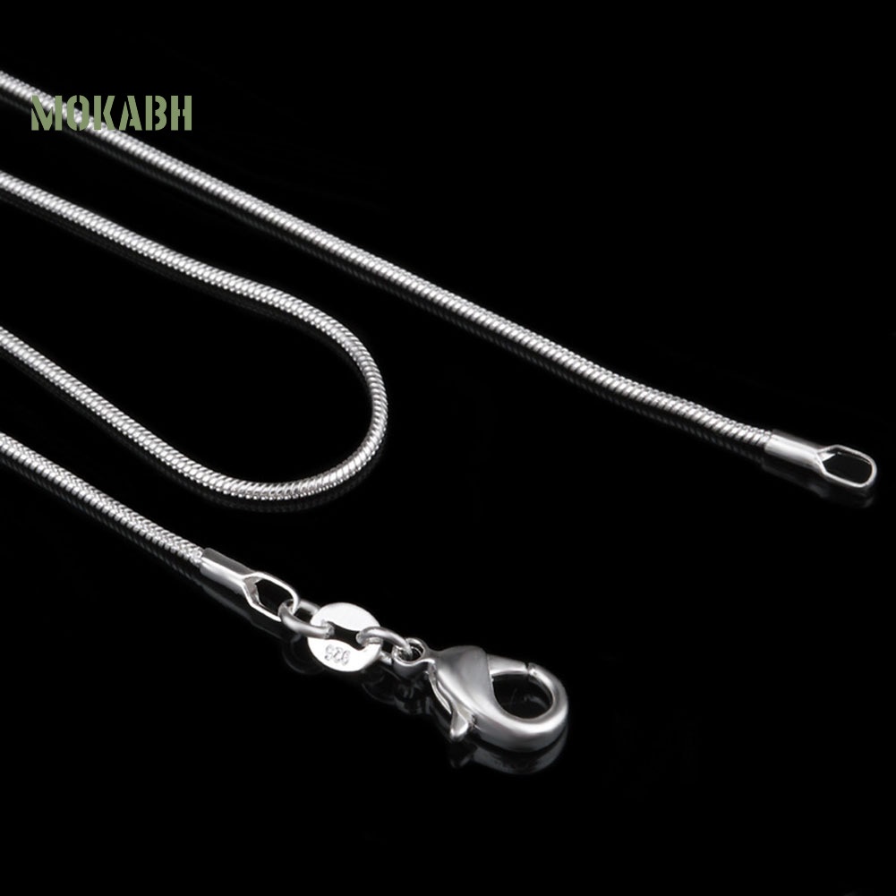 Vòng cổ Đồng Mạ Bạc Hình Xương Rắn Thời Trang Cho Nữ