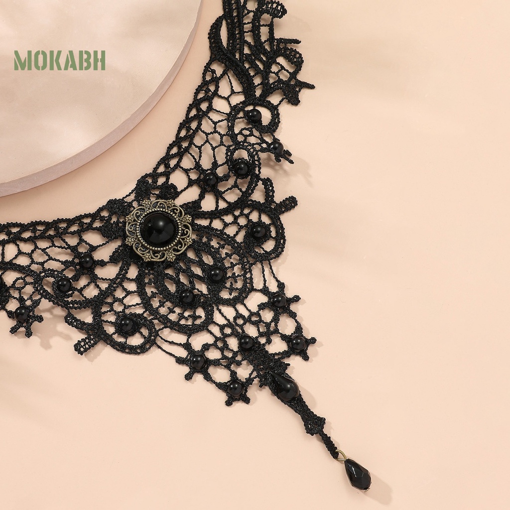 Abh Vòng Cổ Choker Dạng Chuỗi Có Thể Điều Chỉnh Được Theo Phong Cách Retro