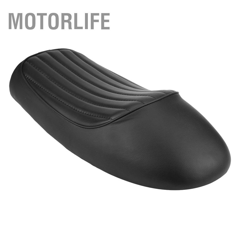 Motorlife Dành Cho Xe Honda CG125 1976-2008 Ghế Ngồi Máy Yên Retro Cafe Race Đệm Phẳng/Gù