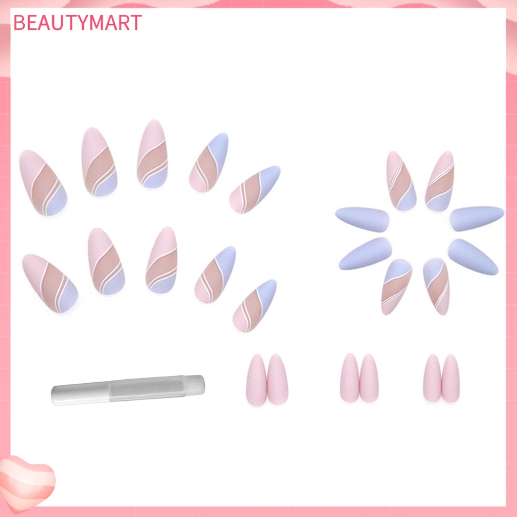 1 Bộ Móng Tay Giả Bằng Nhựa Siêu Mỏng Dễ Sử Dụng