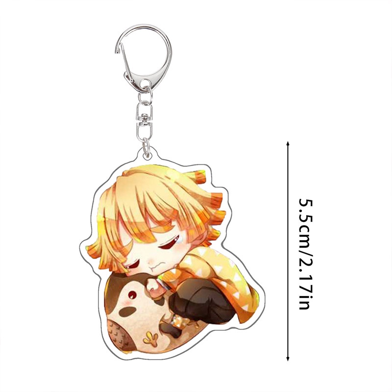 Móc Khóa Acrylic Hình Nhân Vật Anime Demon Slayer Kimetsu no Yaiba