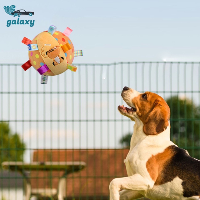 Galaxy Đồ Chơi Quả Bóng Lục Lạc Hình Chú Chó Nhồi Bông Mềm Mại Thoải Mái Giúp Giảm Căng Thẳng